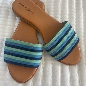 Treasure and bond slides sandals